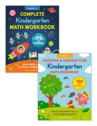 bokomslag Complete Kindergarten Math Book Set: Two Workbooks with 275 Fun Activities to Build Addition, Subtraction, and Critical Thinking Skills (Perfect for A