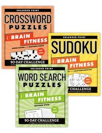 bokomslag Brain Fitness Puzzle Games Variety Pack: Enlarged Print Sudoku, Crosswords, Word Search