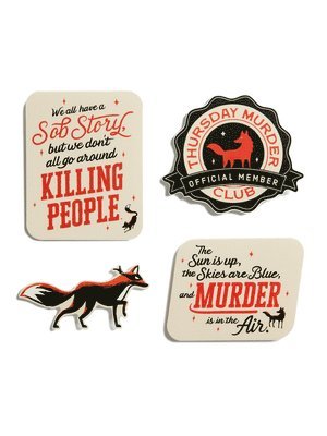 Out of Print - Thursday Murder Club Stickers - Sticker Set of 4, Häftad