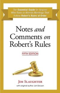 bokomslag Notes and Comments on Robert's Rules, Fifth Edition