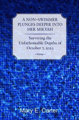 A Non-Swimmer Plunges Deeper Into Her Mikvah 1