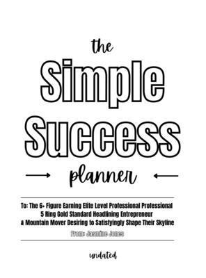bokomslag Simple Success Planner