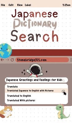 bokomslag Japanese Pictionary Search: Greetings & Feelings translated Japanese to English with pictures for kids