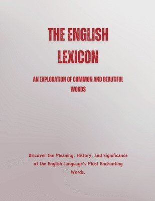 bokomslag The English Lexicon