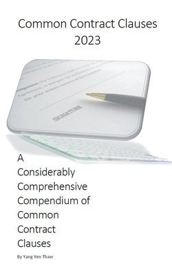 Yang Yen Thaw - Common Contract Clauses 2023, Häftad