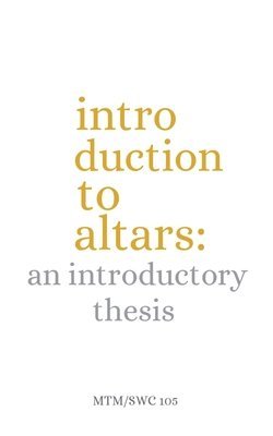 An Introductory Thesis 1