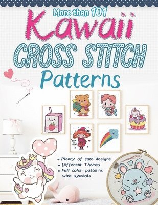 bokomslag More than 101 Kawaii Cross Stitch Patterns