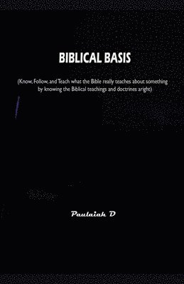 Biblical Basis 1