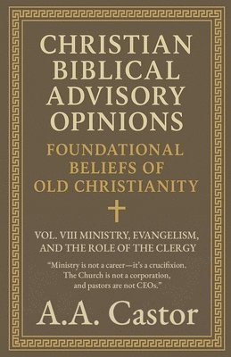 bokomslag Christian Biblical Advisory Opinions