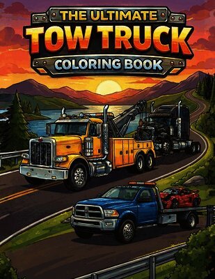 The Ultimate Tow Truck Coloring Book
