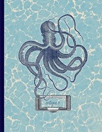 bokomslag Octopus: 8.5x11 blank lined journal: 100 pages