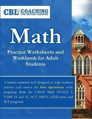 bokomslag Math Practice Worksheets and Workbook for Adult Students