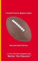 Football Poetry Memory Book - Red and Gold Edition 1