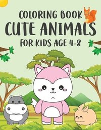 bokomslag Coloring Book Cute Animals for Kids Age 4-8