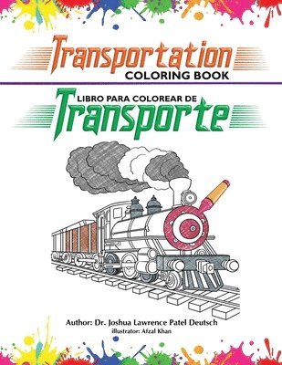 bokomslag Libro para colorear de transporte