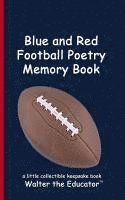 bokomslag Blue and Red Football Poetry Memory Book