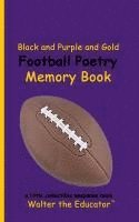 bokomslag Black and Purple and Gold Football Poetry Memory Book