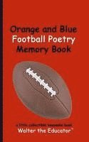 Orange and Blue Football Poetry Memory Book