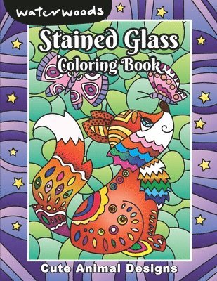 bokomslag Stained Glass Coloring Book - Cute Animals Designs