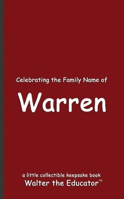 bokomslag Celebrating the Family Name of Warren
