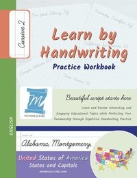 bokomslag Learn by Handwriting, Practice Workbook - United States of America, States and Capitals - Cursive, Level 2