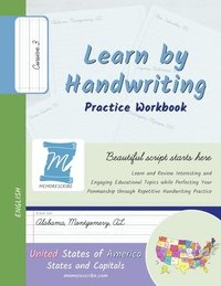bokomslag Handwriting Practice Workbook - United States of America, States and Capitals - Cursive, Level 3