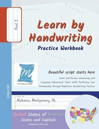 bokomslag Handwriting Practice Workbook - United States of America, States and Capitals - Print, Level 3