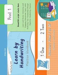 bokomslag Handwriting Practice Workbook - Numbers from 1 to 50 - Words and Numbers - Print, Level 1
