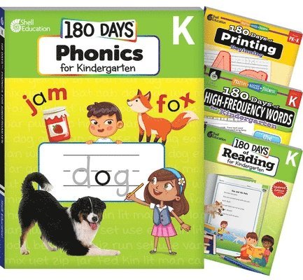 Multiple Authors, Carol Gatewood - 180 Days(tm) Phonics, High-Frequency Words, Reading 2nd Edition, and Printing: Kindergarten: 4-Book Set, Häftad