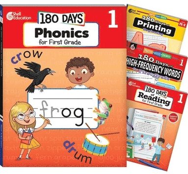 bokomslag 180 Days(tm) Phonics, High-Frequency Words, Reading 2nd Edition, and Printing: Grade 1: 4-Book Set