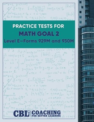 bokomslag Practice Tests for CASAS Math GOAL 2 Level E, Forms 929M and 930M