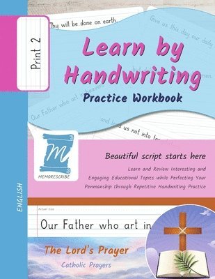 bokomslag Handwriting Practice Workbook - The Lord's Prayer - Christian Prayers - Print, Level 2