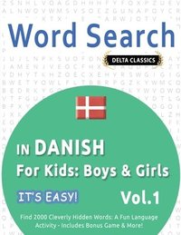 bokomslag Word Search in Danish for Kids