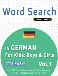 bokomslag Word Search in German for Kids
