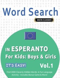 bokomslag Word Search in Esperanto for Kids