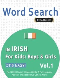 bokomslag Word Search in Irish for Kids