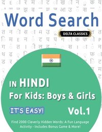 bokomslag Word Search in Hindi for Kids