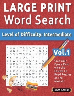 bokomslag Large Print Word Search - Level of Difficulty