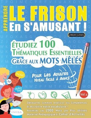 bokomslag Apprendre Le Frison En s'Amusant - Pour Les Adultes