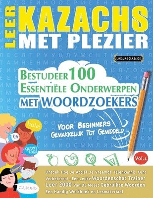 bokomslag Leer Kazachs Met Plezier - Voor Beginners