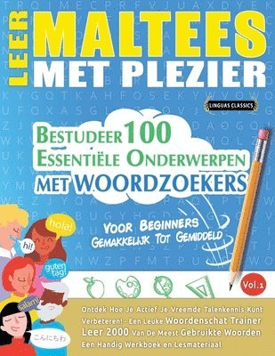 bokomslag Leer Maltees Met Plezier - Voor Beginners