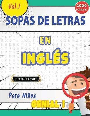 bokomslag Sopa de Letras En Ingls Para Nios - Genial! Vol.1 - Delta Classics