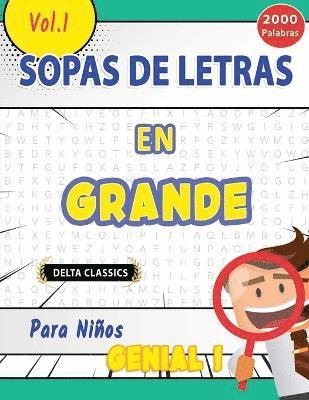 bokomslag Sopa de Letras En Espaol Para Nios - Genial! Vol.1 - Delta Classics