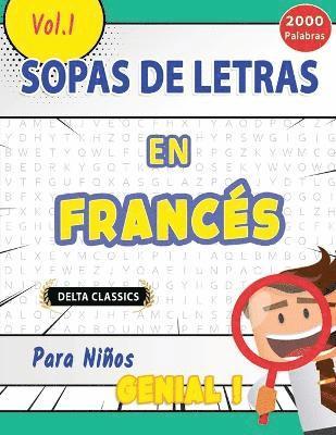 bokomslag Sopa de Letras En El Francs Para Nios - Genial! Vol.1 - Delta Classics