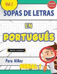 bokomslag Sopa de Letras En Portugus Para Nios - Genial! Vol.1 - Delta Classics