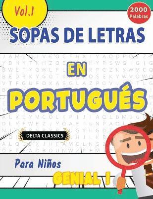 bokomslag Sopa de Letras En Portugus Para Nios - Genial! Vol.1 - Delta Classics