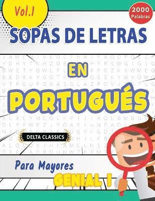 bokomslag Sopa de Letras En Portugus Para Mayores - Genial! Vol.1 - Delta Classics