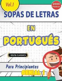 bokomslag Sopa de Letras En Portugus Para Principiantes - Genial! Vol.1 - Delta Classics