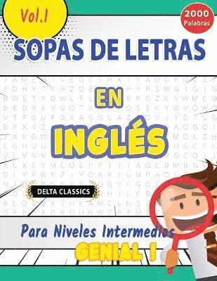 bokomslag Sopa de Letras En Ingls Para Niveles Intermedios - Genial! Vol.1 - Delta Classics