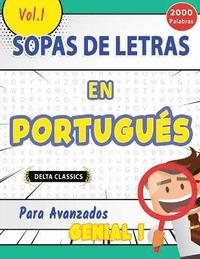 bokomslag Sopa de Letras En Portugus Para Avanzados - Genial! Vol.1 - Delta Classics